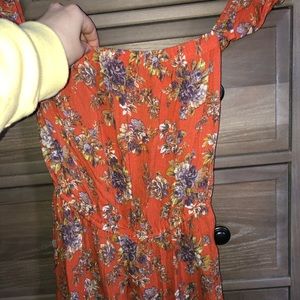 Off the shoulder flowy dress